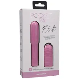 Doc Johnson Elite Mini intimni uređaj 10cm punjivi roze silikon