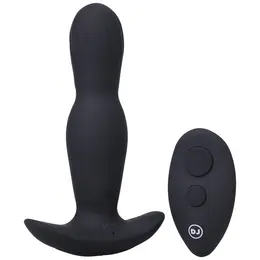 Doc Johnson A-Play Expander Silikonski Čep sa Daljinskim Upravljanjem Crni
