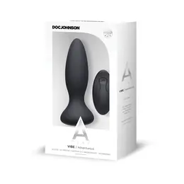 Doc Johnson A-Play Vibe Silikonski Čep sa Daljinskim Upravljanjem, 10 Režima, Punjenje preko USB-a