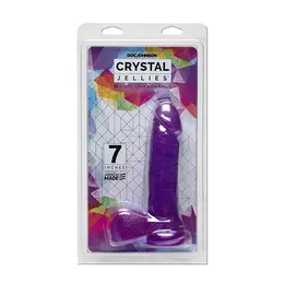 Doc Johnson Crystal Jellies Intimna Mašina 20 cm Transparentni Model