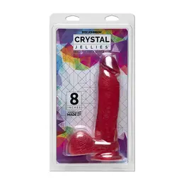 Doc Johnson Crystal Jellies Model 8 with Suction Base Transparent 20 cm