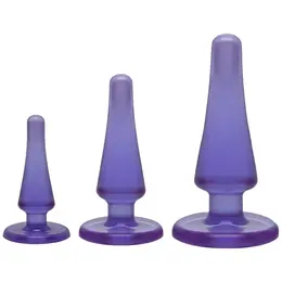 Doc Johnson Crystal Jellies Training Kit Transparent Flexible Set