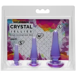 Doc Johnson Crystal Jellies Training Kit Transparent Flexible Set