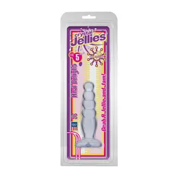 Doc Johnson Crystal Jellies Analni čep 12 cm - Meki stepenasti oblik, Providni