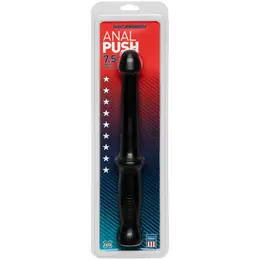 Doc Johnson Anal Probe Push Fleksibilna PVC šipka Crna 18 cm