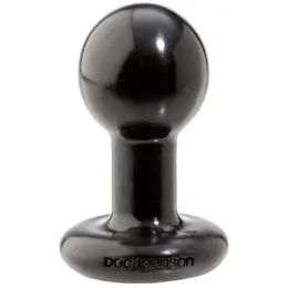 Doc Johnson Round Plug Sil-A-Gel Petite Intimate Trainer Black