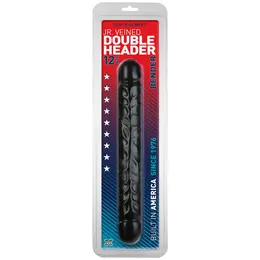 Doc Johnson Jr. Veined Double Header 30cm Flexible Dual-Ended Model PVC
