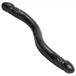 Doc Johnson Double Header Smooth Intim Masina 45 cm PVC Crna
