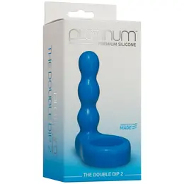 Doc Johnson The Double Dip 2 Silicone Dual Channel Plug Black