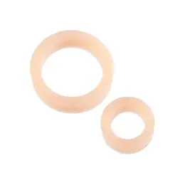 Perfect Fit The C-Rings Silicone Dual Size Set Charcoal/White