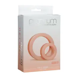 Perfect Fit The C-Rings Silicone Dual Size Set Charcoal/White