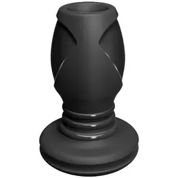 Doc Johnson The Stretch Open-Tunnel Plug Small Premium Silicone Black