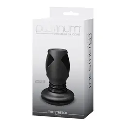 Doc Johnson The Stretch Open-Tunnel Plug Small Premium Silicone Black