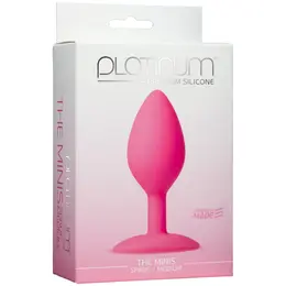 Doc Johnson The Minis Spade Silicone Plug Medium Black 3.5