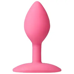 Doc Johnson The Minis Spade Small Silicone Plug, Black, 3