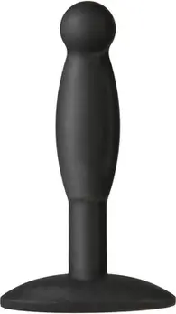 Doc Johnson The Minis Smooth Plug Medium Platinum Silicone Black