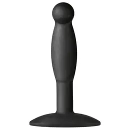 Doc Johnson The Minis Silicone Plug Small Black - Compact Anatomical Model
