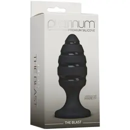 Doc Johnson The Blast Intimate Plug Platinum Silicone Black 11.4 cm