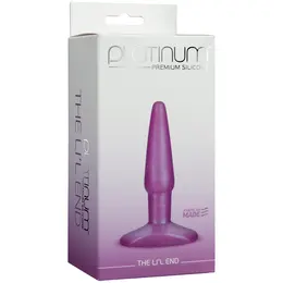 Doc Johnson The Li'L End Silicone Anal Plug Charcoal 3.5 inch