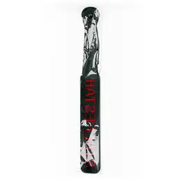 Ouch! HATSEFLATS Rectangular Paddle with Engraved Text, Black