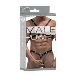 Male Power Rip Off Adjustable Harness Set Black One Size