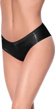 Magic Silk Exposed Low Rise Boy Short L/XL Black - Comfortable Fit