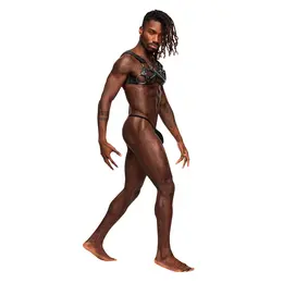 Male Power Virgo Podesivi Pojas Imitacija Kože Crni One Size