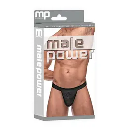 Male Power Impressions Micro G-String V Crna L/XL Minimalistički Dizajn