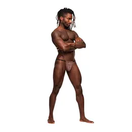 Male Power Mesmerizing Adjustable Posing Strap Mauve One Size