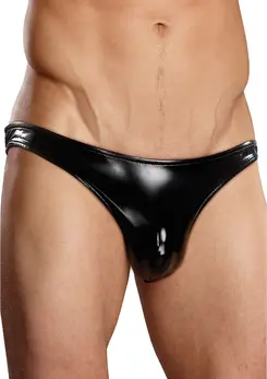Male Power Moonshine L/XL Black - Stylish Anatomical Underwear