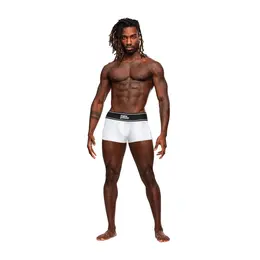 Male Power Modal Rib Pouch Short S Bela - Mekani modal i podržavajući kroj