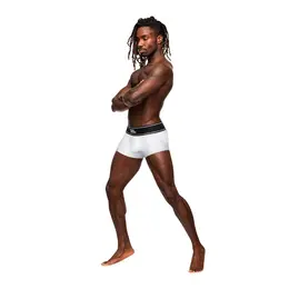 Male Power Modal Rib Pouch Short S Bela - Mekani modal i podržavajući kroj