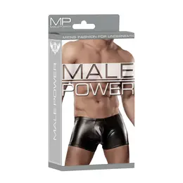 Male Power Liquid Onyx Pouch Shorts XL Black - Comfort Fit Design
