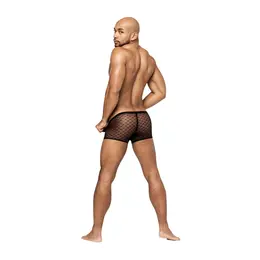Male Power Heart Breaker Mini Short L Black - Anatomical Fit Underwear