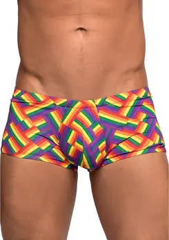 Male Power Mini Short XL Pride Fest - Nizak Struk, Visoko Sečene Noge Udoban Dizajn