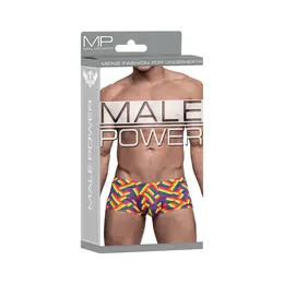 Male Power Mini Short L Pride - Low Waist, High-Cut Comfort Briefs