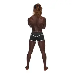 Male Power Sport Mesh Mini Short L Crni Atletski Dizajn
