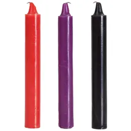 Doc Johnson Japanese Drip Candles 3-Paket Višebojne Niske Temperature