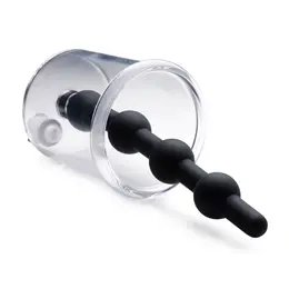 XR Brands Rosebud Cilindrična Analna Pumpa sa Silikonskim Perlicama 4-Bulb Sistem