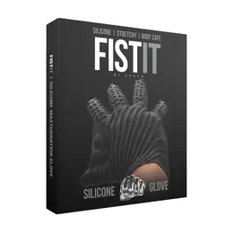 Fist It Silikonska Intimna Rukavica Crna Teksturirani Stimulacioni Model