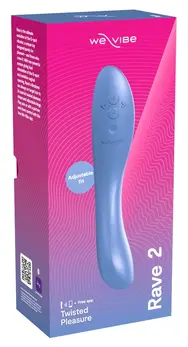 We-Vibe Rave 2 Muted Blue dvostruki motor fleksibilni vibrator 20.2cm
