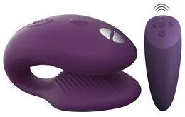We-Vibe Chorus Intimate Device Purple, Biofeedback Remote, Waterproof