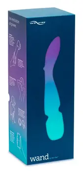 We-Vibe Wand Cordless Massager with App Control & Attachments, Purple