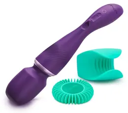 We-Vibe Wand Cordless Massager with App Control & Attachments, Purple