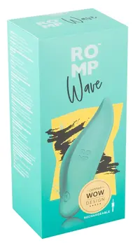 ROMP Wave Lay-On vibrator – ergonomski, fleksibilan, vodootporan, roze