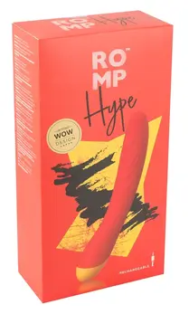 ROMP Hype punjivi silikonski vibrator – 10 režima, vodootporan, 21 cm