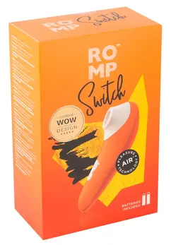 ROMP Switch Intimate Air Pulse Device, 6 Modes, Compact Design, Yellow
