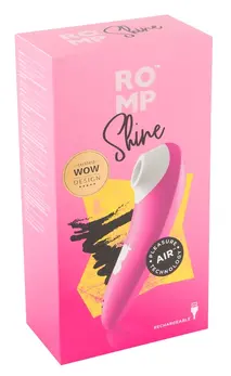 ROMP Shine intimni air pulse uređaj, 10 režima, vodootporan, žuta