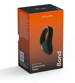 We-Vibe Bond Adjustable Vibrating Ring Black Silicone 10 Modes
