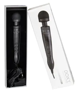 Doxy Die Cast 3 Massage Wand Matte Black 28cm, Variable Power, Aluminium